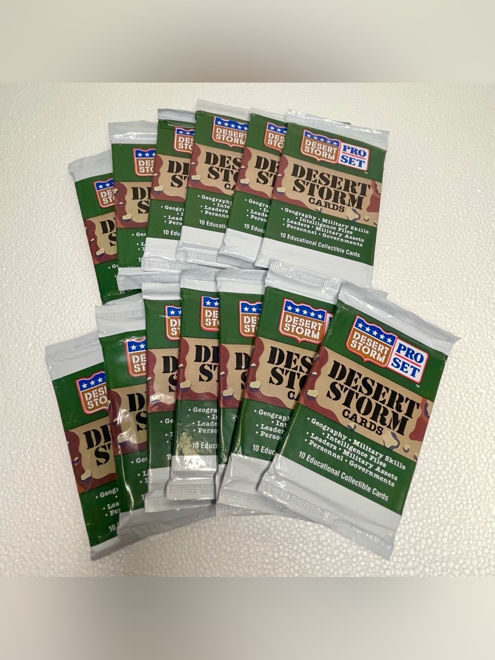 Desert Storm Military Trading Cards Vintage 1991 Pro Set Sealed 13 New Packs